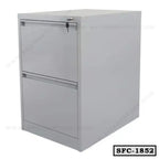 Steel file cabinet with two drawers and lock, office storage SFC-1852 model