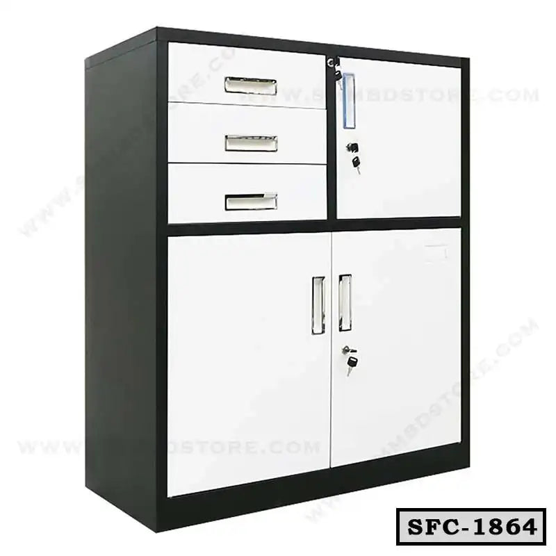 Modern Office File Cabinet with 3 Drawer and 3 Door SFC-1864 Secondary image