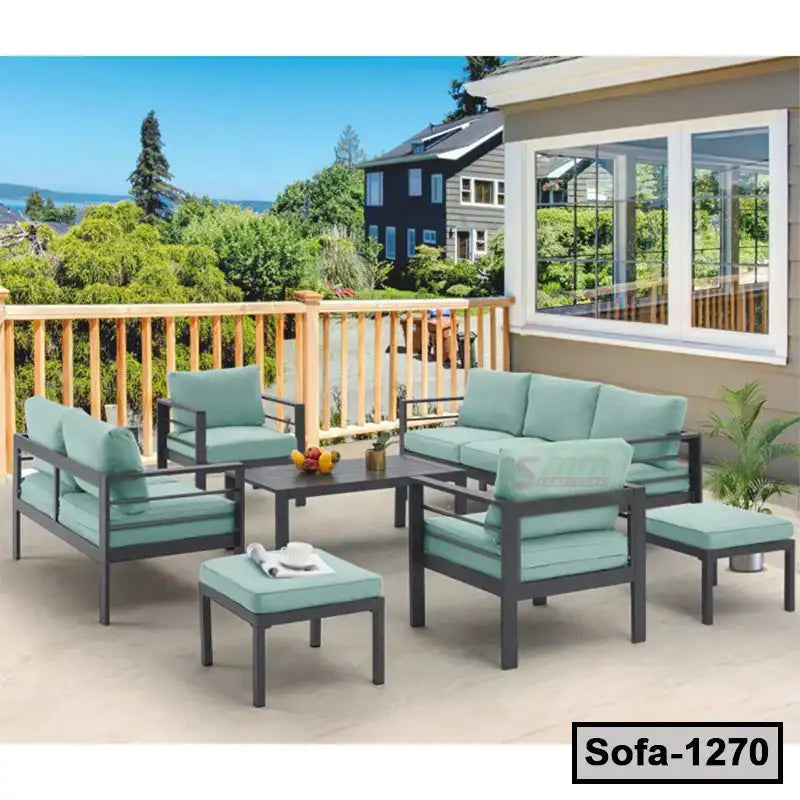 Modern Outdoor Conversation Sofa Set  with Tea Table (1270) Secondary image