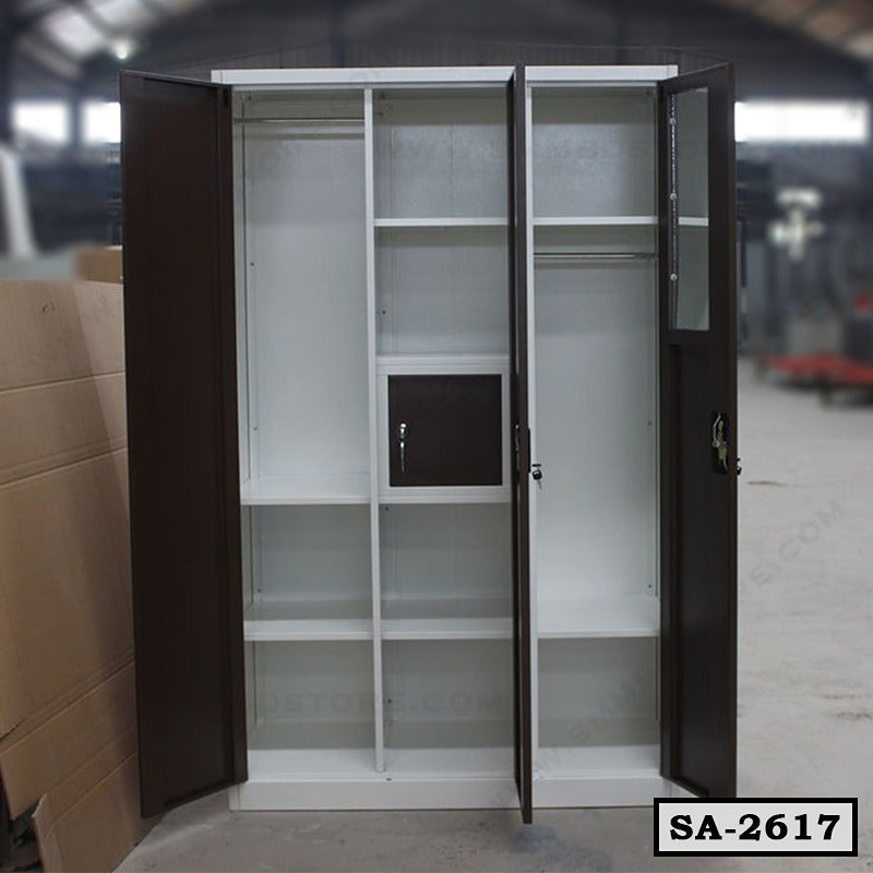 Large Capacity Bedroom 3 Door Steel Almirah SA-2617