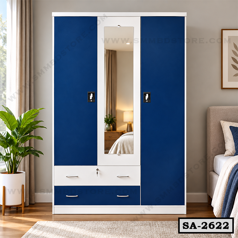 Multi-color Premium 3 Door Steel Almirah for Bedroom SA-2622 Main image