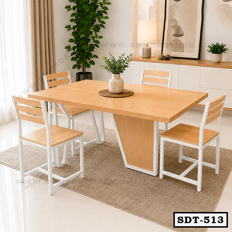 Modern Steel Dining Table for Elegant Living SDT-513