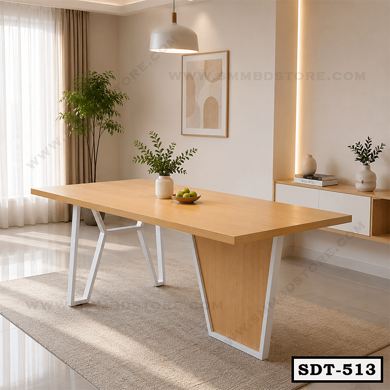 Modern Steel Dining Table for Elegant Living SDT-513