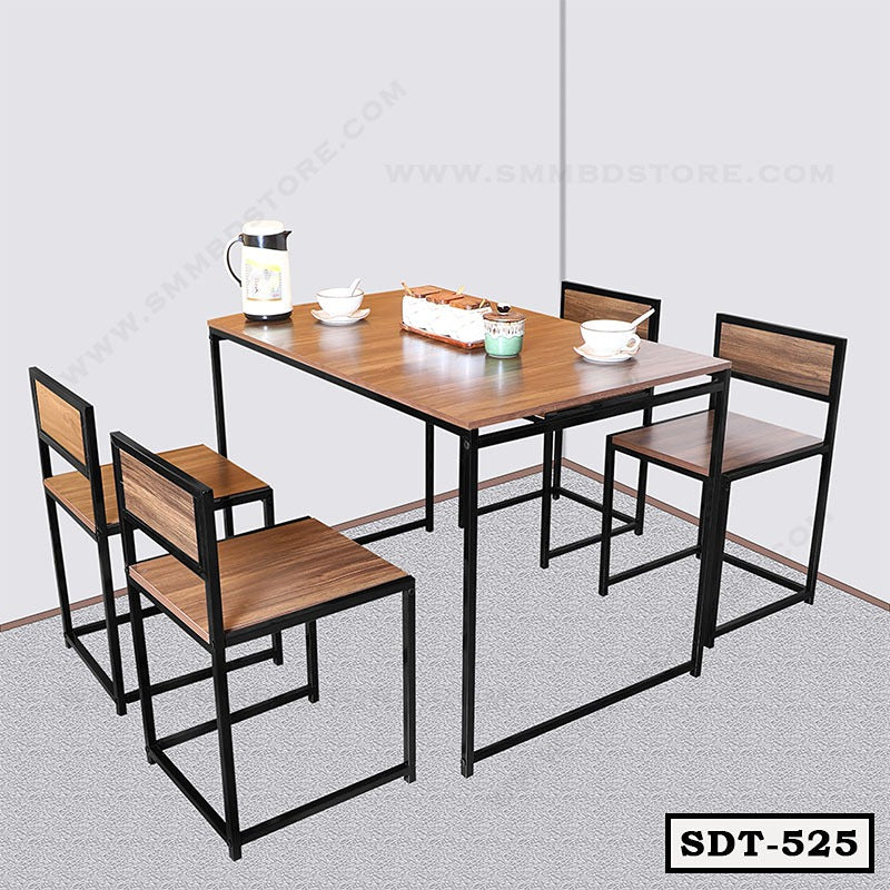 Space-Saving Steel Dining Table for Everyday Comfort SDT-525