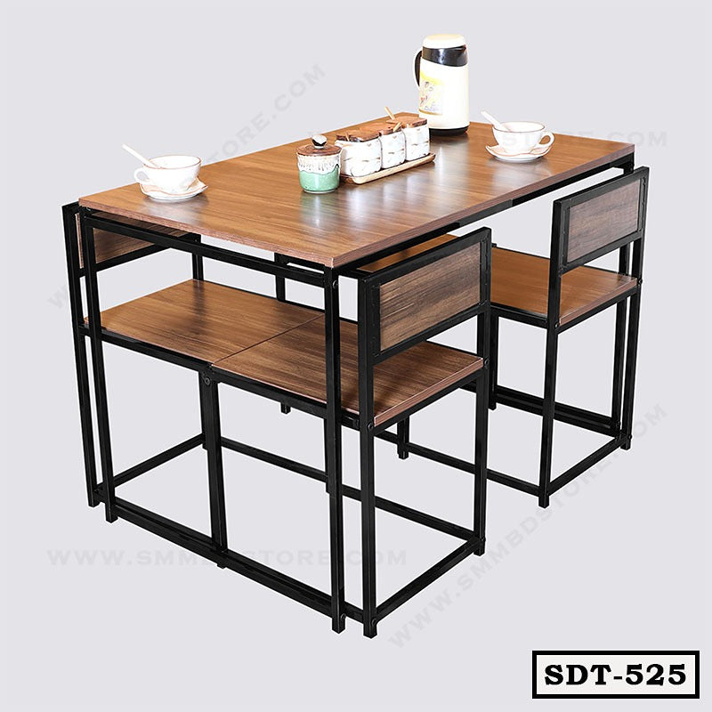 Space-Saving Steel Dining Table for Everyday Comfort SDT-525