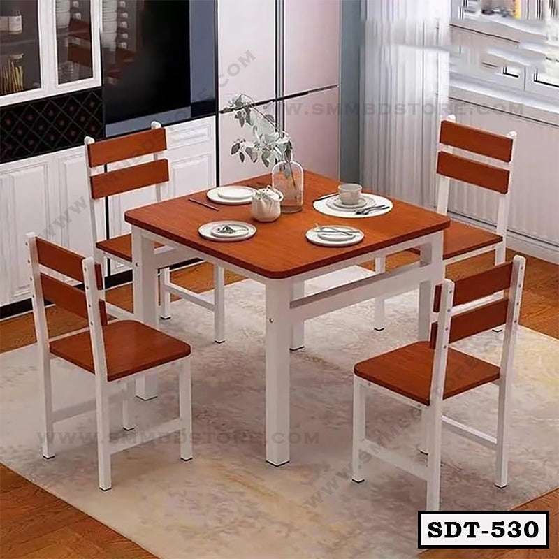 Modern Space Saving Square Dining Table Set SDT-530 Secondary image