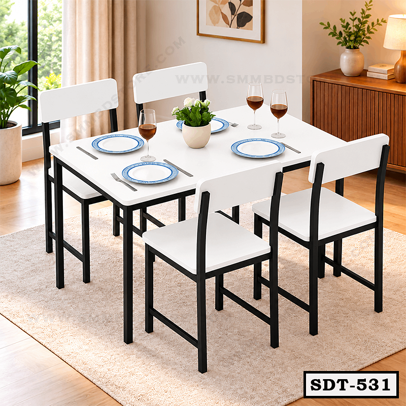 Durable and Stylish Design Metal Dining Table SDT-531 Secondary image