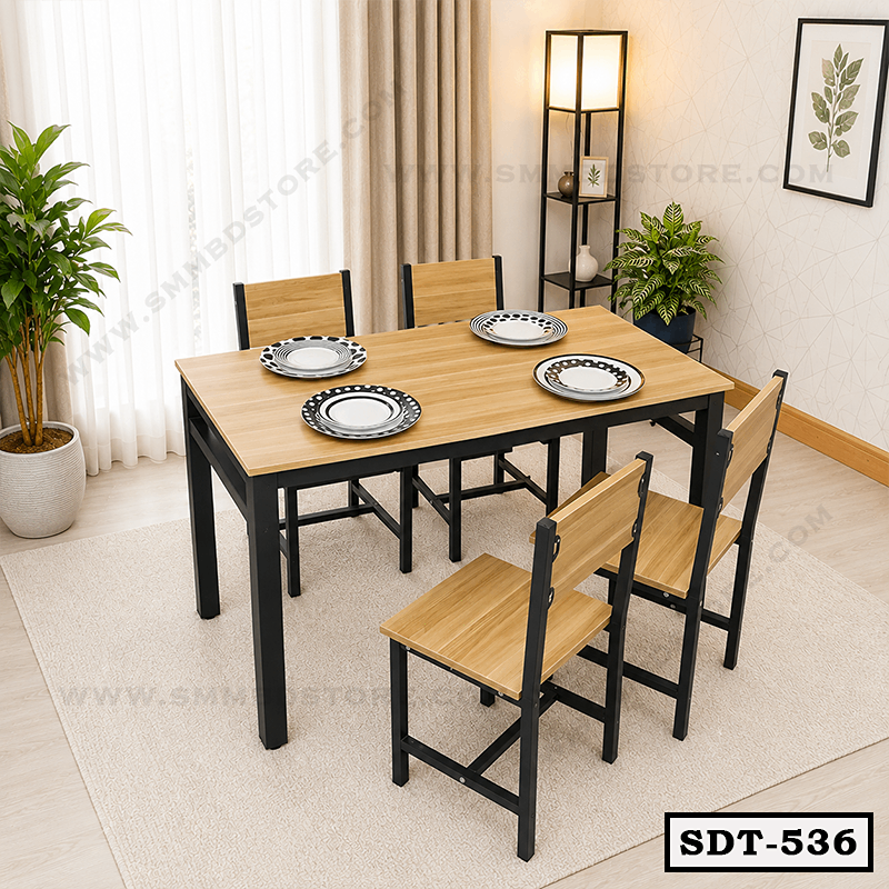 Modern Home Metal Dining Table Set SDT-536