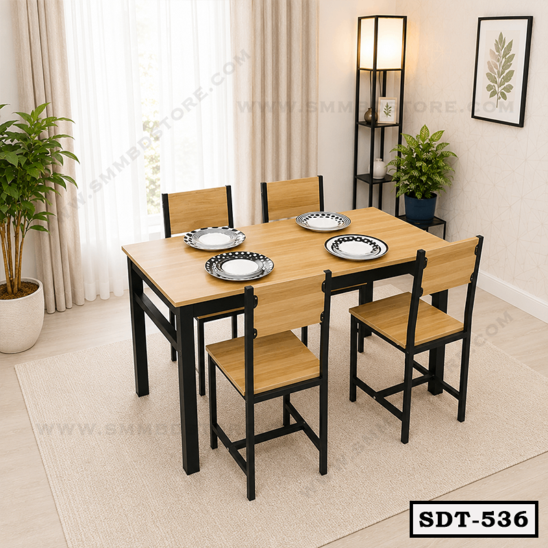 Modern Home Metal Dining Table Set SDT-536