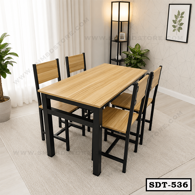Modern Home Metal Dining Table Set SDT-536