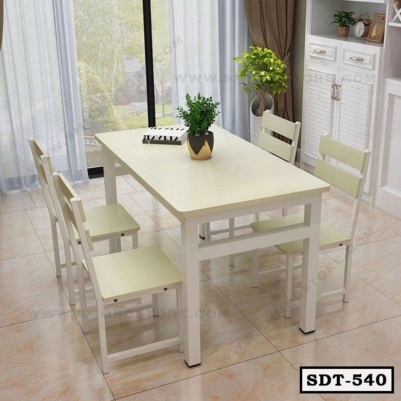 Classic Metal and Board Finish Dining Table SDT-540