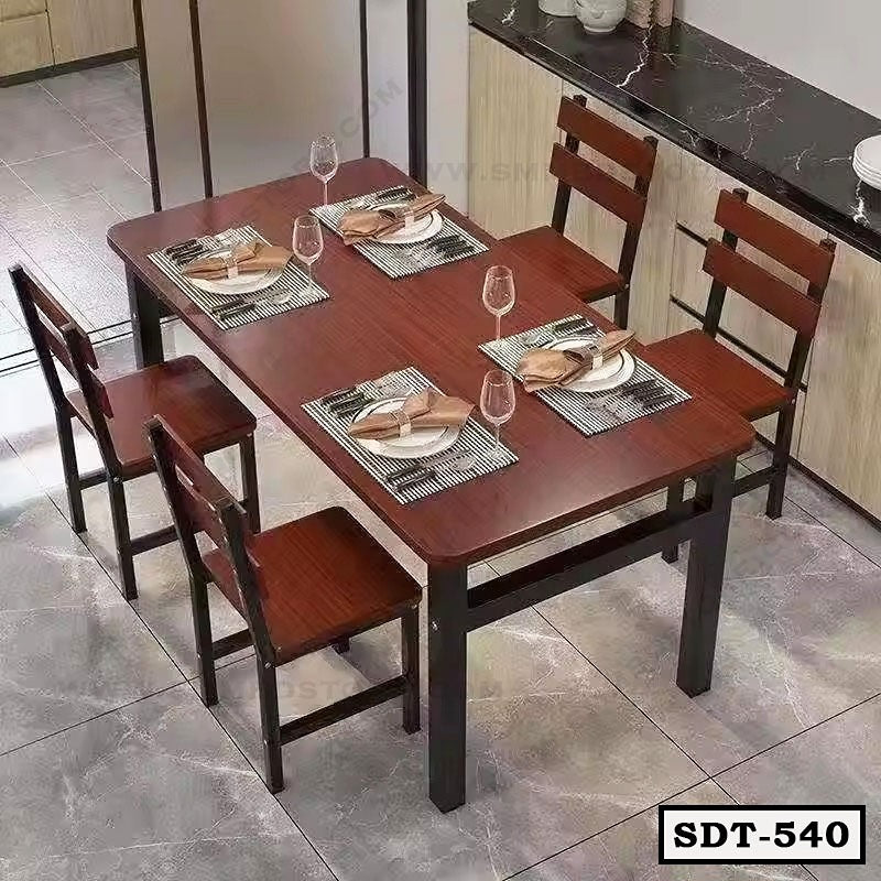 Classic Metal and Board Finish Dining Table SDT-540