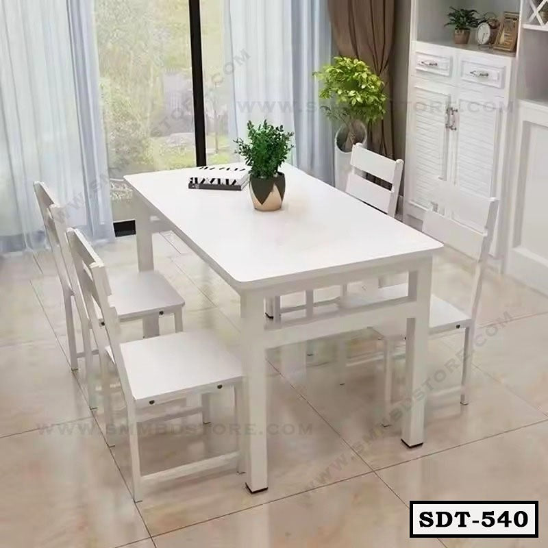 Classic Metal and Board Finish Dining Table SDT-540