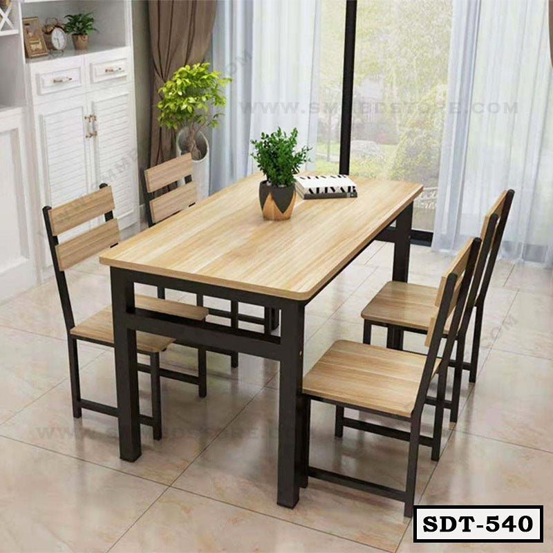 Classic Metal and Board Finish Dining Table SDT-540