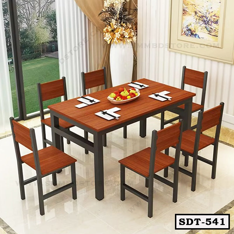Premium Steel and Board Dining Table Set SDT-541