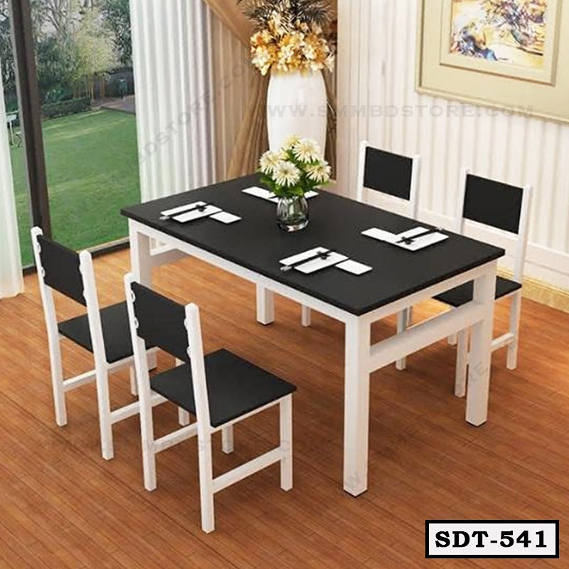 Premium Steel and Board Dining Table Set SDT-541
