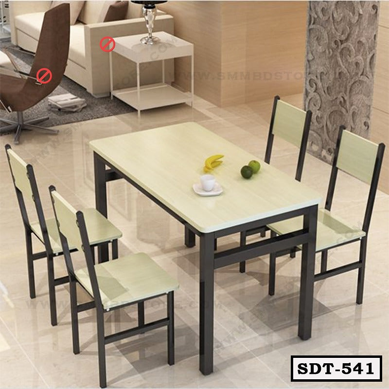 Premium Steel and Board Dining Table Set SDT-541