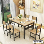 Premium Steel and Board Dining Table Set SDT-541