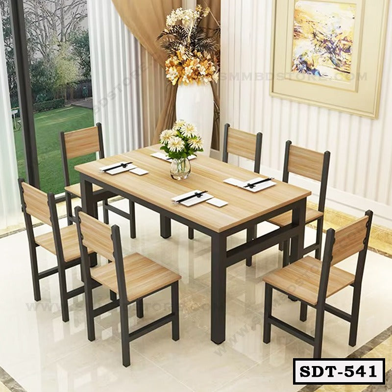 Premium Steel and Board Dining Table Set SDT-541