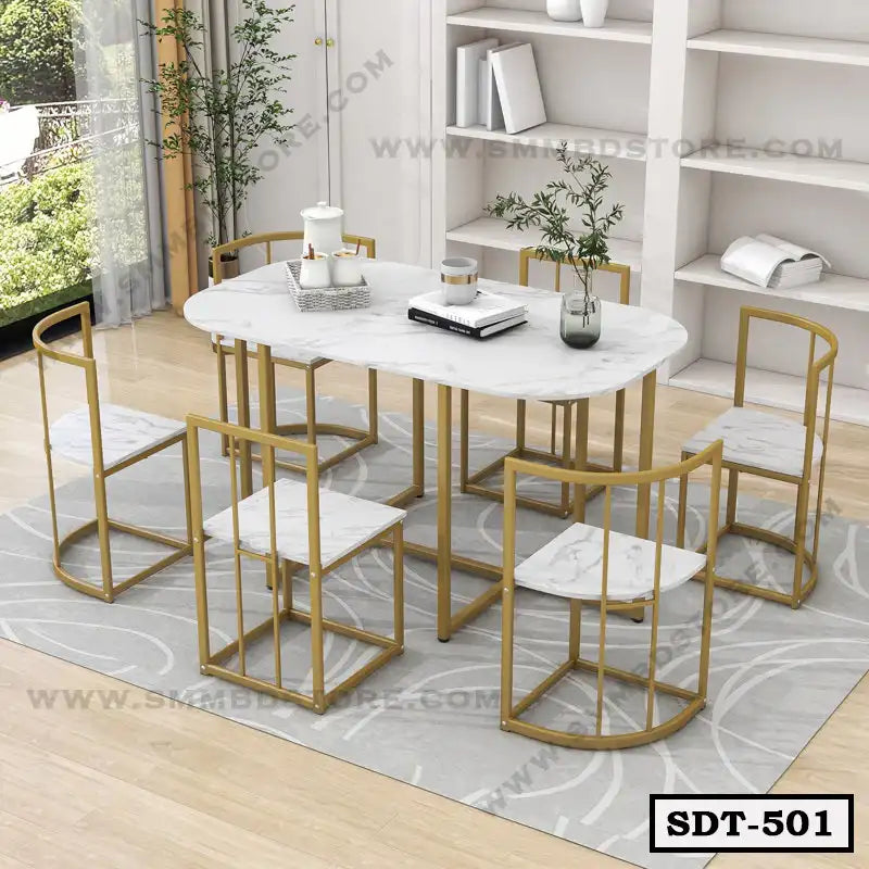 4-6 Person Steel Dining Set SDT-501 Secondary image