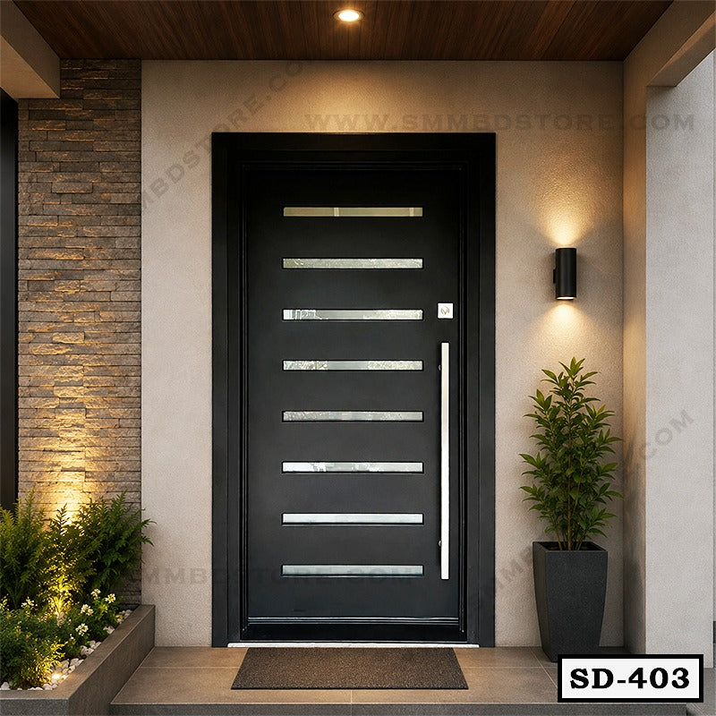 Modern Single Steel Door SD-403 Secondary image