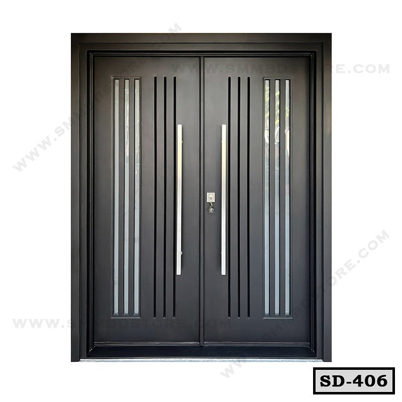Midnight Entry Double Steel Door SD-406