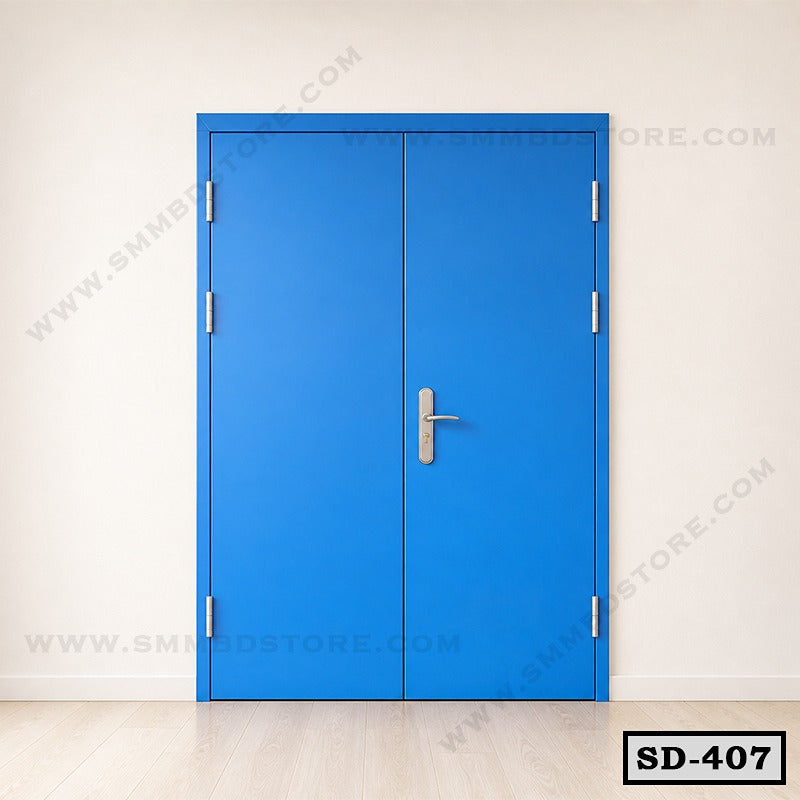 Heavy Duty Security Double Steel Door SD-407 Secondary image