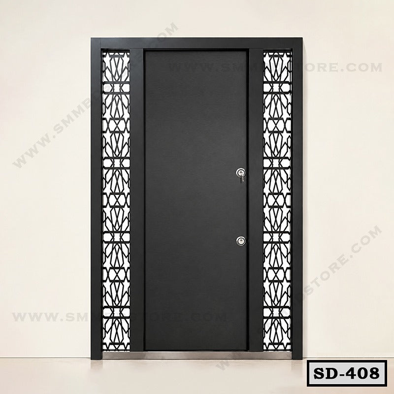 Laser Cut Main Entrance Steel Door SD-408 Main image