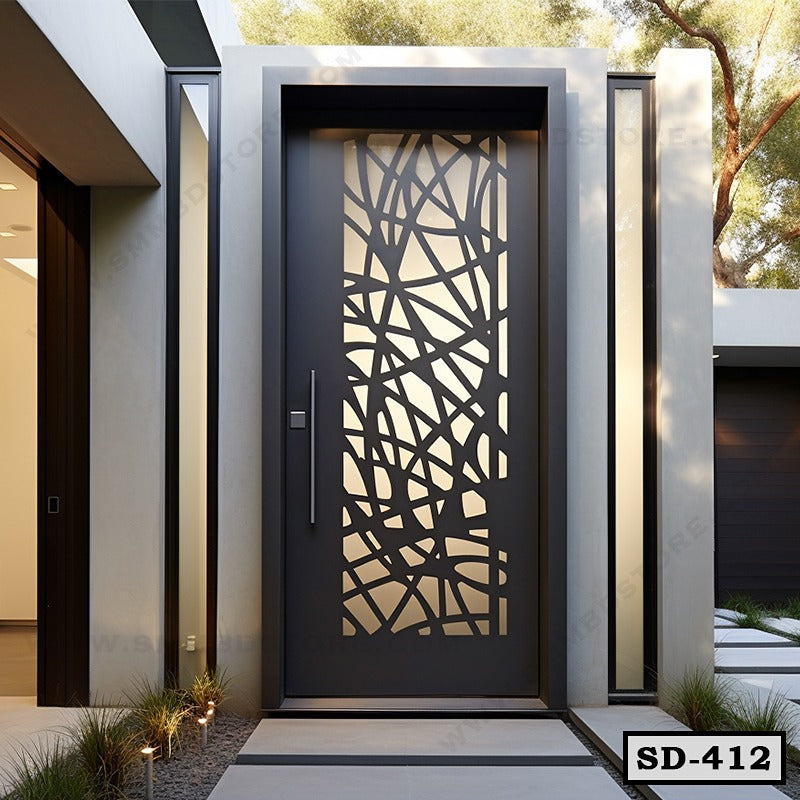 Best Laser Cutting Metal Door in Bangladesh SD-412 Main image