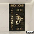 Decorative CNC Cut Steel Door SD-413