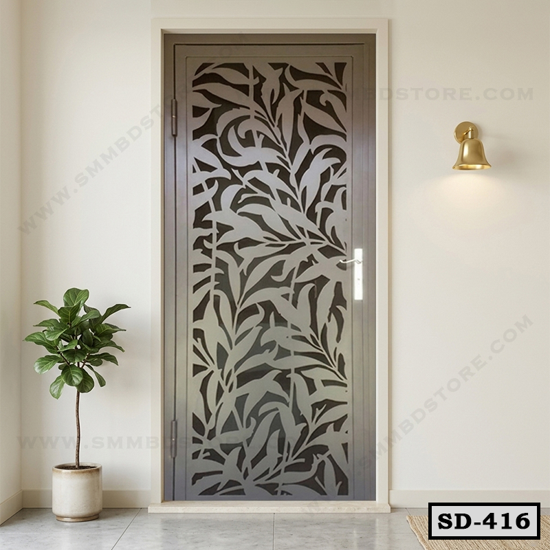 CNC Cut Leaf Pattern Design Steel Door For Home SD-416 Main image