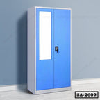 Dual Tone Steel Almirah with Glass SA-2609