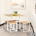 Dining Table Set with 4 Stool for Home and Office SDT-523