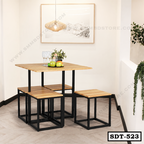 Dining Table Set with 4 Stool for Home and Office SDT-523