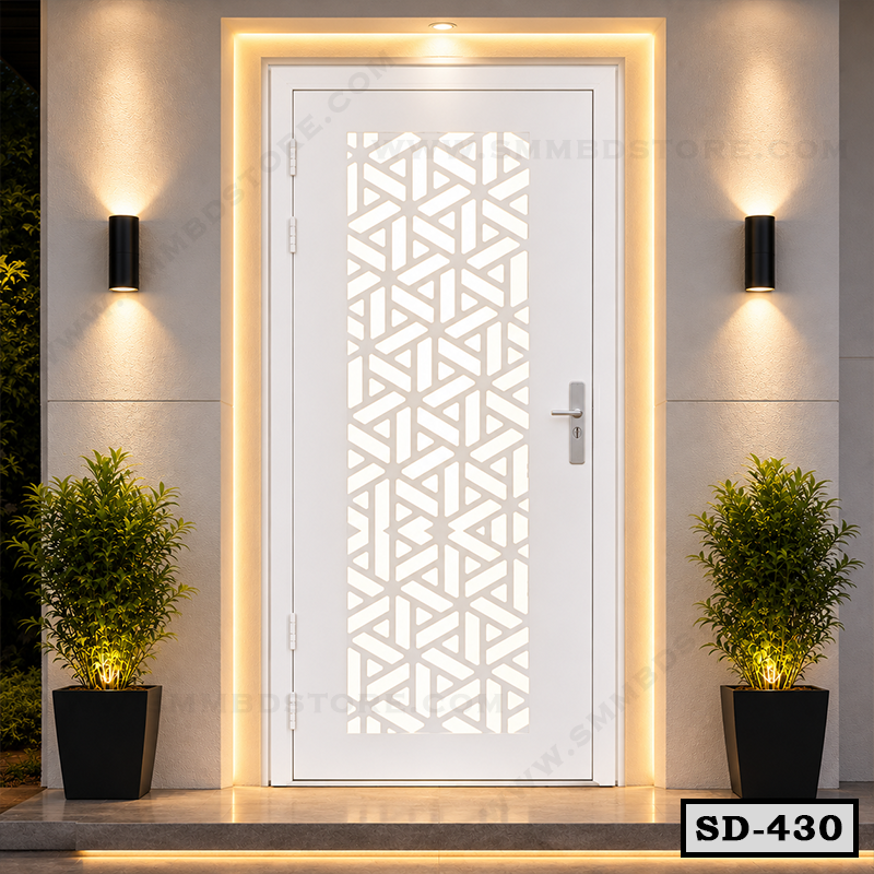 CNC Cut Decorative Main Door SD-430