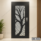 Decorative Tree CNC Cut Steel Door SD-433