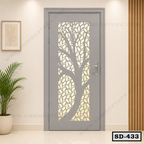 Decorative Tree CNC Cut Steel Door SD-433