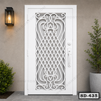 Elegant Main Entrance Wrought Iron Door SD-435