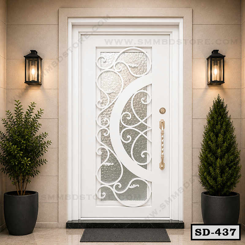 Decorative Wrought Iron Main Door SD-437