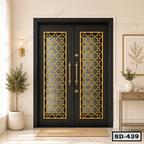 Elite Gold Pattern Main Double Door SD-439
