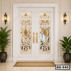 Luxury Double Main Entrance Door and Wrought Iron Design SD-440