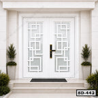 Modern Double Entrance Steel Door SD-442