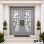 Modern Double Entrance Steel Door SD-442