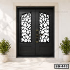 CNC Cut Double Entrance Steel Door SD-443