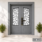 CNC Cut Double Entrance Steel Door SD-443