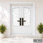 CNC Cut Double Entrance Steel Door SD-443