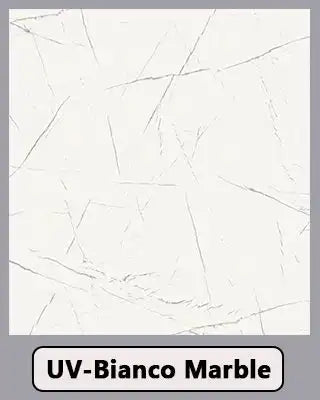 white UV Bianco marble texture slab with subtle grey veining, ideal for furniture surfaces