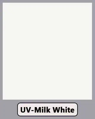 UV-Milk White furniture laminate color swatch for modern home and office decor