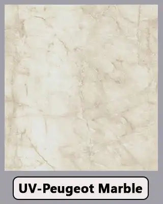 UV Peugeot marble texture with light beige and subtle veining, ideal for modern furniture surfaces.