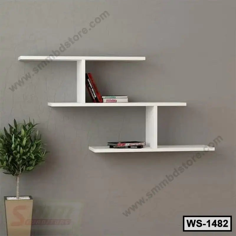 Wall Mounted Modern Bookcase Display Unit WS-1482 Secondary image